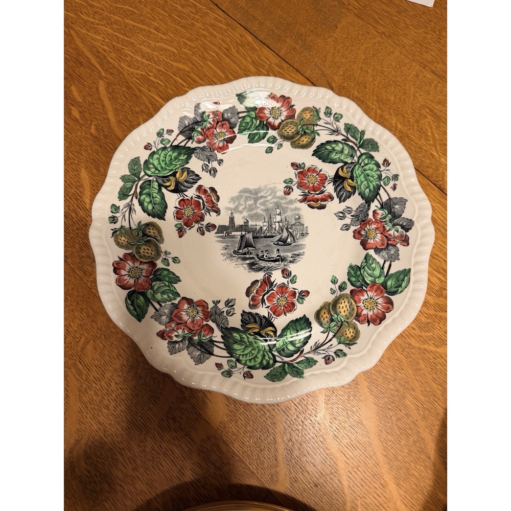 Vintage Copeland Spode Old Salem Transferware Dinner Plate MINT